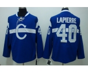 nhl montreal canadiens #40 lapierre blue
