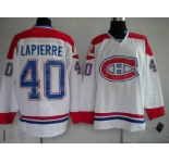 nhl montreal canadiens #40 lapierre white ch