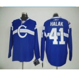 nhl montreal canadiens #41 halak blue W