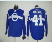 nhl montreal canadiens #41 halak blue W