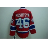 nhl montreal canadiens #46 kostitsyn red ch