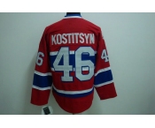 nhl montreal canadiens #46 kostitsyn red ch