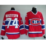 nhl montreal canadiens #74 kostitsyn red ch