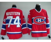 nhl montreal canadiens #74 kostitsyn red ch