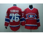 nhl montreal canadiens #76 subban red