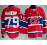 nhl montreal canadiens #79 markov red ca
