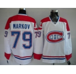 nhl montreal canadiens #79 markov white ch