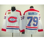 nhl montreal canadiens #79 markov white(winter classic)
