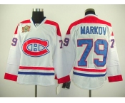 nhl montreal canadiens #79 markov white(winter classic)