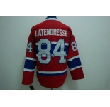 nhl montreal canadiens #84 lateneresse red ch