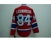 nhl montreal canadiens #84 lateneresse red ch