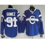nhl montreal canadiens #91 gomez blue