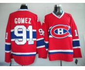 nhl montreal canadiens #91 gomez red ch