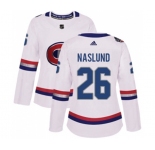 Women Adidas Montreal Canadiens #26 Mats Naslund Authentic White 2017 100 Classic NHL Jersey