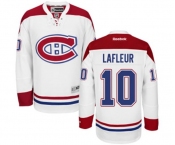Women Reebok Montreal Canadiens #10 Guy Lafleur Authentic White Away NHL Jersey