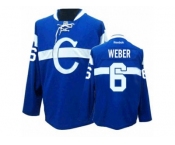 Women's Reebok Montreal Canadiens #6 Shea Weber Premier Blue Third NHL Jersey