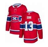 Youth Adidas Montreal Canadiens #13 Max Domi Premier Red Home NHL Jersey
