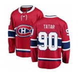 Youth Montreal Canadiens #90 Tomas Tatar Authentic Red Home Fanatics Branded Breakaway NHL Jersey