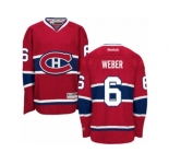 Youth Reebok Montreal Canadiens #6 Shea Weber Authentic Red Home NHL Jersey