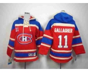 youth nhl jerseys montreal canadiens #11 gallagher blue-red[pullover hooded sweatshirt][gallagher]