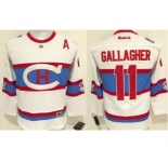 youth nhl jerseys montreal canadiens #11 gallagher white[2016 winter classic][gallagher][patch A]