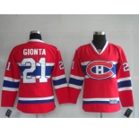 youth nhl montreal canadiens #21 gionta red