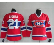youth nhl montreal canadiens #21 gionta red