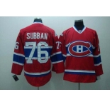 youth nhl montreal canadiens #76 subban red