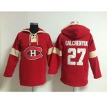 nhl jerseys montreal canadiens #27 galchenyuk red-cream[pullover hooded sweatshirt]