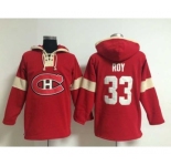 nhl jerseys montreal canadiens #33 roy red-cream[pullover hooded sweatshirt]