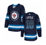 Adidas Winnipeg Jets #18 Bryan Little Authentic Navy Blue Drift Fashion NHL Jersey