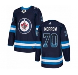 Adidas Winnipeg Jets #70 Joe Morrow Authentic Navy Blue Drift Fashion NHL Jersey
