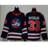 Men's Jets #33 Dustin Byfuglien Navy Blue Authentic 2019 Heritage Classic Stitched Hockey Jersey