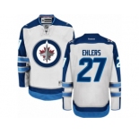 Men's Reebok Winnipeg Jets #27 Nikolaj Ehlers Authentic White Away NHL Jersey