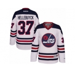 Men's Reebok Winnipeg Jets #37 Connor Hellebuyck Authentic White 2016 Heritage Classic NHL Jersey