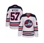 Men's Reebok Winnipeg Jets #57 Tyler Myers Authentic White 2016 Heritage Classic NHL Jersey