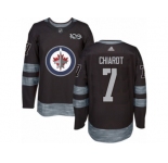 Men's Reebok Winnipeg Jets #7 Ben Chiarot Authentic Black 1917-2017 100th Anniversary NHL Jersey