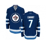 Men's Reebok Winnipeg Jets #7 Ben Chiarot Authentic Navy Blue Home NHL Jersey