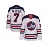 Men's Reebok Winnipeg Jets #7 Keith Tkachuk Authentic White 2016 Heritage Classic NHL Jersey
