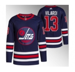 Men's Winnipeg Jets #13 Gabriel Vilardi 2021-22 Navy Stitched Jersey