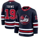 Men's Winnipeg Jets #19 Jonathan Toews Navy 2024-25 Alternate Stitched Hockey Jersey