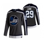 Men's Winnipeg Jets #29 Patrik Laine Black 2020-21 Reverse Retro Alternate Hockey Jersey
