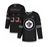 Men's Winnipeg Jets #55 Mark Scheifele Black USA Flag Limited Hockey Jersey