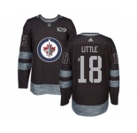 Winnipeg Jets #18 Bryan Little Black 1917-2017 100th Anniversary Stitched NHL Jersey