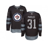 Winnipeg Jets #31 Ondrej Pavelec Black 1917-2017 100th Anniversary Stitched NHL Jersey