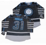 nhl Jets #31 Pavelec black