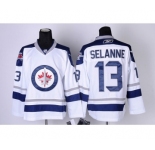 nhl Winnipeg Jets #13 Teemu Selanne White New Jersey