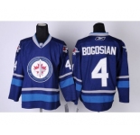nhl Winnipeg Jets #4 Bogosian Blue New Jersey