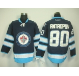 nhl jerseys winnipeg jets #80 antropov blue 2011 new