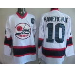 nhl new york jets #10 hawerchuk white(c)